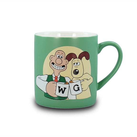 Wallace and Gromit Green Ceramic Mug