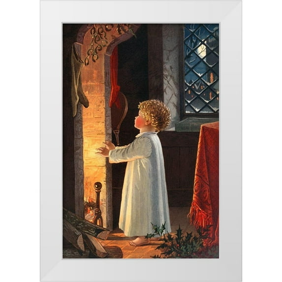 Wallach, Miriam and Ira D 11x14 White Modern Wood Framed Museum Art Print Titled - Christmas Child