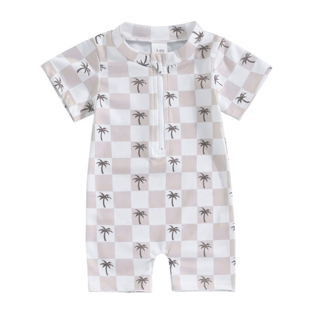 Wallarenear Baby Boys Long Sleeve One Piece Sun Protection Rashguard