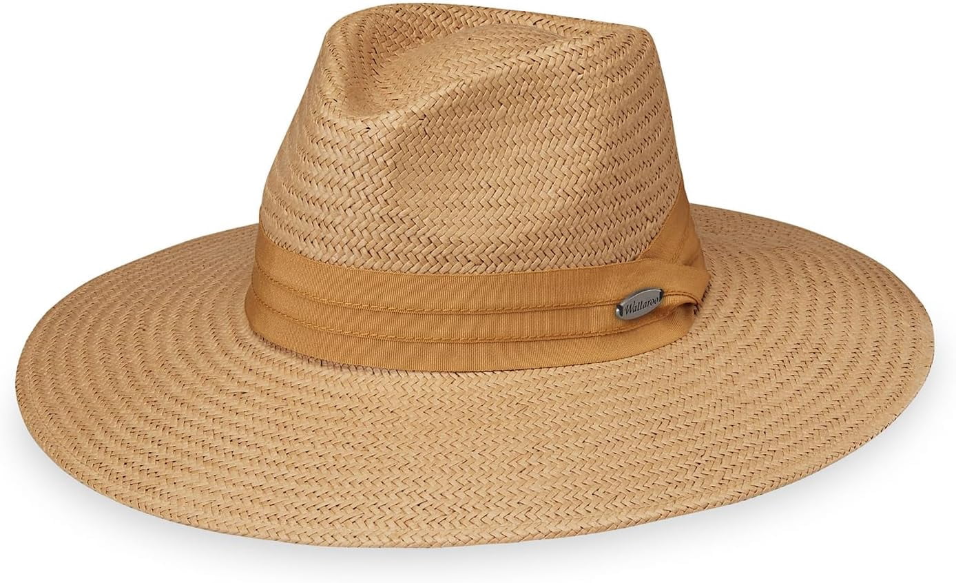 Wallaroo Women's Klara Fedora Sun Hat - UPF 50+, Wide Brim, Packable & Adjustable
