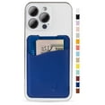 thumbnail image 1 of Wallaroo Leather Phone Card Holder Stick on Wallet for all Smartphones, 1 of 4