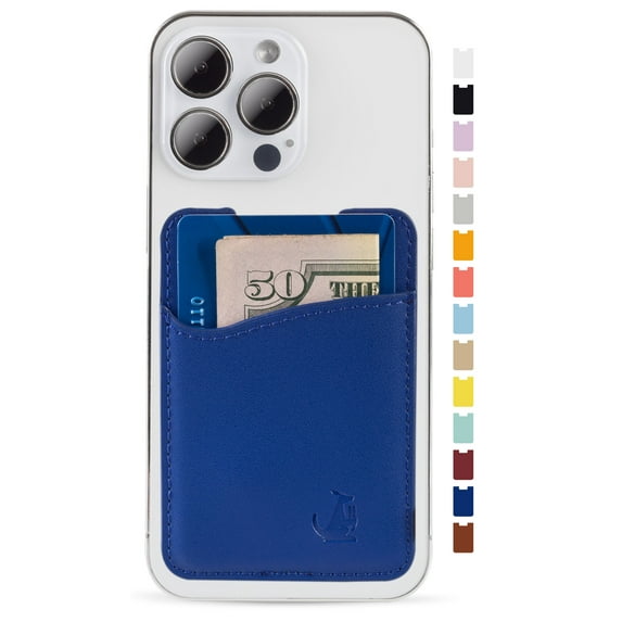 Wallaroo Leather Phone Card Holder Stick on Wallet for all Smartphones