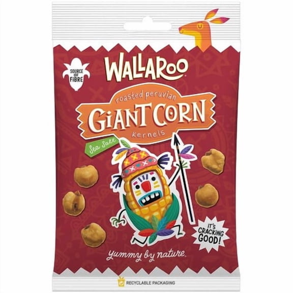 Wallaroo Roasted Peruvian Giant Corn Kernels 30g, British Import (Pack of 6)