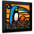 thumbnail image 1 of Wallas 12x12 Black Modern Framed Museum Art Print Titled - Tucano allalba, 1 of 5