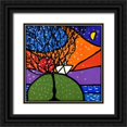 thumbnail image 1 of Wallas 12x12 Black Ornate Wood Framed with Double Matting Museum Art Print Titled - La piccola barca sulla collina, 1 of 4