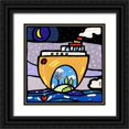 thumbnail image 1 of Wallas 15x15 Black Ornate Wood Framed with Double Matting Museum Art Print Titled - New Ark, 1 of 4