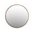thumbnail image 1 of Wallbeyond 36 Round Wall Mirror with Circle FrameWalnut, 1 of 2