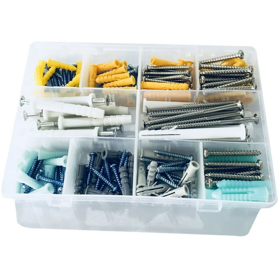 NIAIZEK Stainless Steel Tapping Screws Kit, Assorted Sizes Self-Tapping Screws for Wood Metal Plastic, 1 Set