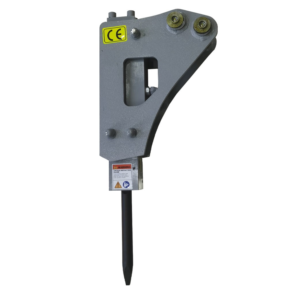Wallemac E10HB Side Mount Hydraulic Breaker Hammer for WALLEMAC Mini Excavator 1 Ton or Similar Mini Excavator Attachment Jack Hammer 25mm Pin Diameter