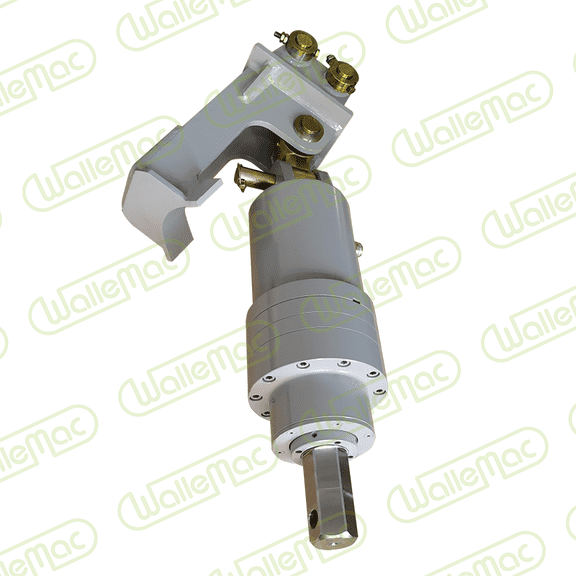 Wallemac Pin On Hydraulic Auger Drive Unit With Double Pin Cradle Hintch 2-inch Hex Output Shaft Fully Compatible With KUBOTA U15,U17,KX016, KX018 Mini Excavator KUBOTA Auger EA20 Replacement