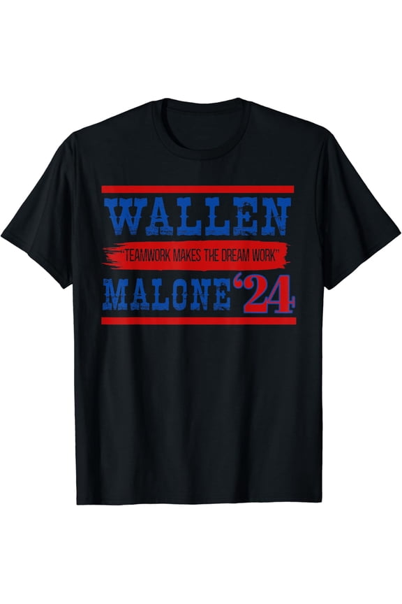 Wallen Teamwork Makes The Dream Work Malone 24 T-Shirt