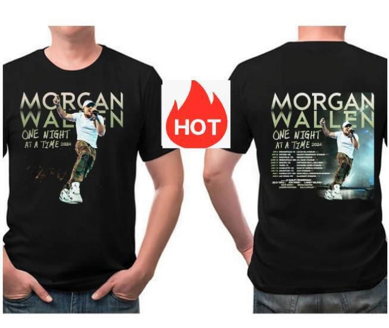 Wallen Tour 2024 One Time Night World TShirt