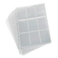 thumbnail image 1 of Wallet Album Pages 270-Pocket Trading Card Sleeves - Clear Durable Acid-Free Archival-Safe, Perfect for Gaming Card Collection Storage Protection & Organization, 8.86*11.34in, White, 1 of 6