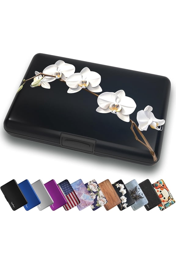 Wallet, Card Case Wallet, Metal RFID Credit Card Holder for Men & Women, 6 Slots for 10-12 Cards And Bills, Rfd Protective