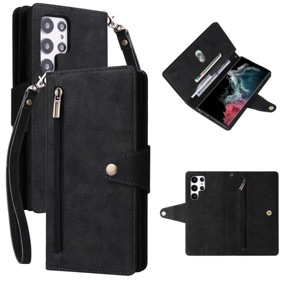 Wallet Card Zipper Flip Leather Case For Samsung Galaxy A15 A25 A35 A55 A14 A24 A34 54 A73 A53 A33 A13 A72 A52 A32 A22 A42 A12 A71 A81 A91 A51 A41 A31 A70 A50 A30 A20 A10