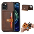 thumbnail image 1 of Wallet Case for Apple iPhone 14 Pro Max (2022), Allytech PU Leather Card Holder Back Case Scratch Resistant Stand Case for iPhone 14 Pro Max 5G, Coffee, 1 of 4