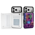 thumbnail image 1 of Wallet Case For Apple iPhone Air / 17 Pro / 17 Pro Max Series with Card Holder, PU Leather Kickstand Card Slots Screen Protector Included For iPhone 17 Series, Neon Cactus, 1 of 8
