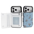 thumbnail image 1 of Wallet Case For Apple iPhone Air / 17 Pro / 17 Pro Max Series with Card Holder, PU Leather Kickstand Card Slots Screen Protector Included For iPhone 17 Series, Rose Pattern, 1 of 8