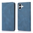 thumbnail image 1 of Wallet Case Compatible with Apple iPhone 16, Flip Cover Full Body Protective Stand Folio Cards Holder RFID Blocking Drop Proof Slim Fit Phone Case for iPhone 16, Blue, 1 of 9