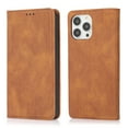 thumbnail image 1 of Wallet Case Compatible with Apple iPhone 16 Pro Max, Flip Cover Full Body Protective Stand Folio Cards Holder RFID Blocking Drop Proof Slim Fit Phone Case for iPhone 16 Pro Max, Brown, 1 of 9