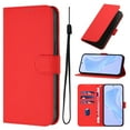 thumbnail image 1 of Wallet Case Compatible with Google Pixel 6 with Card Slot/Holder,PU Leather Flip Folio Shell [Magnetic Closure][Wrist Strap][Kickstand] Phone Cover Shockproof For Google Pixel 6,Red, 1 of 10