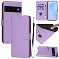 thumbnail image 1 of Wallet Case Compatible with Google Pixel 6 Pro with Card Slot/Holder,PU Leather Flip Folio Shell [Magnetic Closure][Wrist Strap][Kickstand] Phone Cover Shockproof For Google Pixel 6 Pro,Lavender, 1 of 11