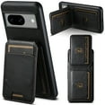 thumbnail image 1 of Wallet Case Compatible for Google Pixel 8a, Classic Kickstand PU Leather Shockproof Drop Protective Case Cover with Card Holder Magnetic for Women and Men for Google Pixel 8a, Black, 1 of 7