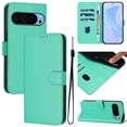 thumbnail image 1 of Wallet Case Compatible with Google Pixel 9 Pro XL with Card Slot/Holder,PU Leather Flip Folio Shell [Magnetic Closure][Wrist Strap][Kickstand] Phone Cover Shockproof For Google Pixel 9 Pro XL,Green, 1 of 11