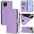 thumbnail image 1 of Wallet Case Compatible for Samsung Galaxy A42 5G, PU Leather Magnetic Closure Protective Flip Folio Case with 3 Card Holder and Wrist Strap Cover Women Men,Purple,For Galaxy A42 5G, 1 of 7