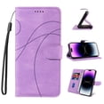 thumbnail image 1 of Wallet Case Compatible with Samsung Galaxy S23 Plus, Classic Premium PU Leather Shockproof Protective Wrist Strap Kickstand Card Slots Magnetic for Men Women for Samsung Galaxy S23 Plus, Purple, 1 of 7