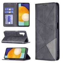 Wallet Case Compatible with Samsung Galaxy S25 FE,Premium PU Leather Flip Kickstand Folio Purse with RFID Blocking Card Holder,Magnetic Closure TPU Shockproof Interior Protective Cover,Black