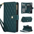 thumbnail image 1 of Wallet Case Compatible with Samsung Galaxy S25, Premium PU Leather Zipper Flip Folio Wallet RFID Blocking with Wrist Strap & Crossbody Strap Magnetic Closure Kickstand Protective Case, Green, 1 of 11