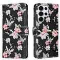 thumbnail image 1 of Wallet Case Compatible with Samsung Galaxy S25 Ultra with Card Holder, Convertible Stand Flowers Case Magnetic for Women and Girls, Butterfly Floral Protective PU Leather Flip Case, Black1, 1 of 5