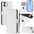 thumbnail image 1 of Wallet Case Compatible with iPhone 11 with Card Slot/Holder,PU Leather Flip Folio Shell [Magnetic Closure][Wrist Strap][Kickstand] Phone Cover Shockproof For iPhone 11,White, 1 of 11