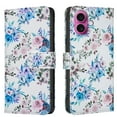 thumbnail image 1 of Wallet Case Compatible with iPhone 16 with Card Holder, Convertible Stand Flowers Case Magnetic for Women and Girls, Butterfly Floral Protective PU Leather Flip Case, Floral, 1 of 5