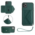 thumbnail image 1 of Wallet Case Compatible iPhone 16 Plus, Women Vegan PU Leather Phone case with RFID Blocking Card Holder Detachable Wrist Strap Shockproof Kickstand Phone Case for iPhone 16 Plus, Green, 1 of 9