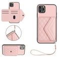 thumbnail image 1 of Wallet Case Compatible iPhone 16 Plus, Women Vegan PU Leather Phone case with RFID Blocking Card Holder Detachable Wrist Strap Shockproof Kickstand Phone Case for iPhone 16 Plus, Pink, 1 of 9