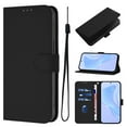thumbnail image 1 of Wallet Case Compatible with iPhone 16 Pro with Card Slot/Holder,PU Leather Flip Folio Shell [Magnetic Closure][Wrist Strap][Kickstand] Phone Cover Shockproof For iPhone 16 Pro,Black, 1 of 10