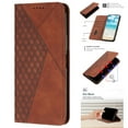 thumbnail image 1 of Wallet Case with Credit Card Holder for Google Pixel 6 Pro Skin-Feeling Premium PU Leather Flip Case, Kickstand Strong Magnetic Clasp Full Body Shockproof Cover for Google Pixel 6 Pro, Brown, 1 of 7