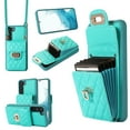 thumbnail image 1 of Wallet Case Designed for Samsung S21 Plus,with 6 Card Holder Slots RFID Blocking Shoulder Wallet Case Crossbody Strap Shockproof Leather Kickstand Phone Casefor Samsung Galaxy S21 Plus,Green, 1 of 11