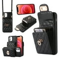 thumbnail image 1 of Wallet Case Designed for iPhone 11, with 6 Card Holder Slots RFID Blocking Shoulder Wallet Case Crossbody Strap Shockproof Leather Kickstand Phone Case For iPhone 11, Black, 1 of 11