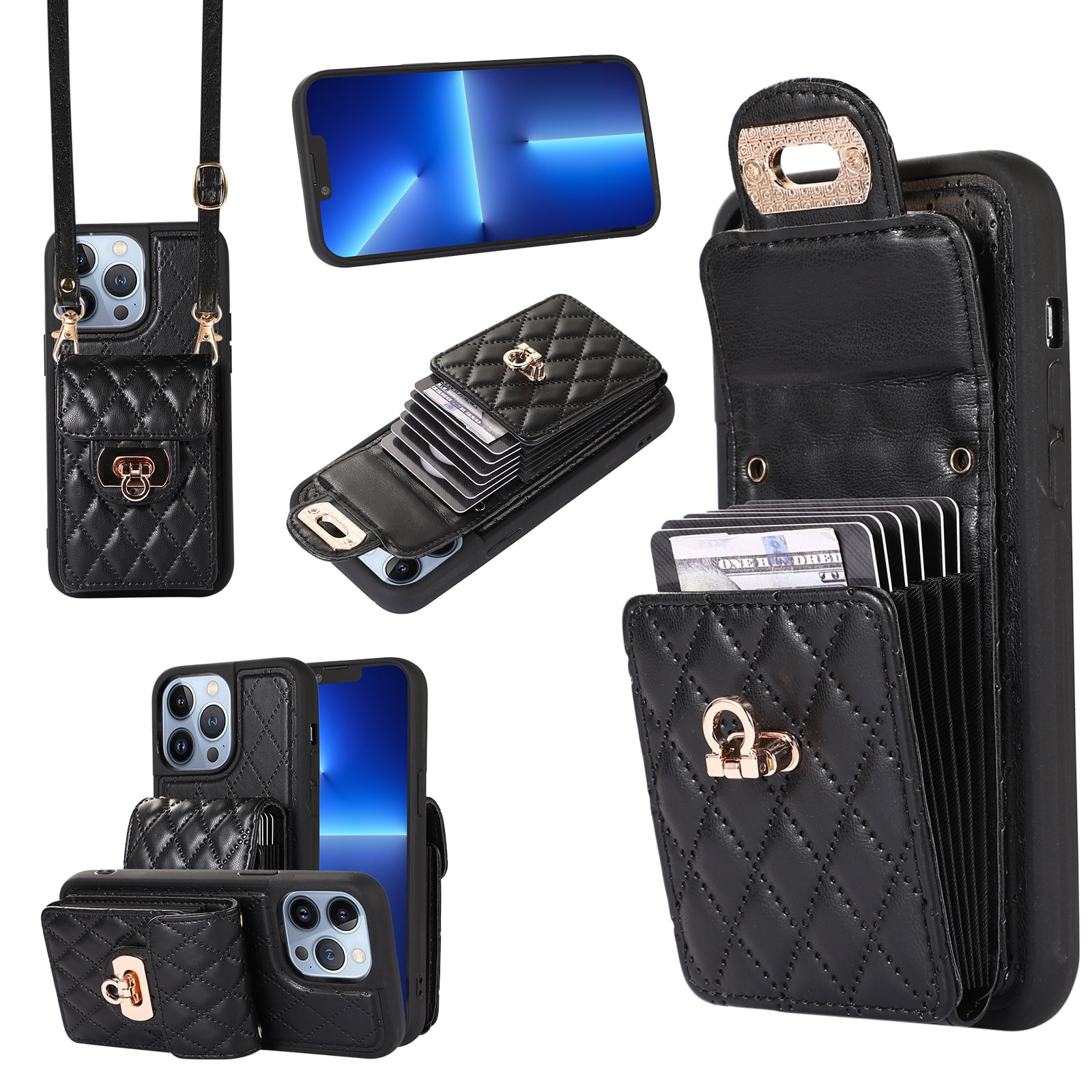 Wallet Case Designed for iPhone 14 Pro Max, with Card Holder