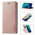 thumbnail image 1 of Wallet Case Designed for iPhone 16, Classic PU Leather Card Slots Magnetic Clasp Shockproof Purse Flip Kickstand Full Body Protection Durable Phone Case for iPhone 16, Rosegold, 1 of 5