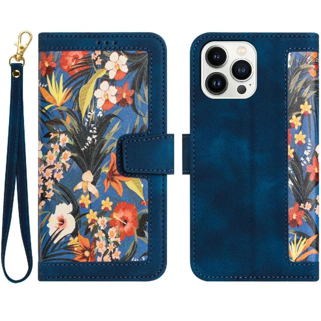 Wallet Case For IPhone 14 Pro Closure Anti Scratch Kickstand