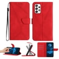 thumbnail image 1 of Wallet Case For Samsung A53 5G, RFID Blocking Magnetic Flip Case with Card Slots Holder Kickstand Wrist Strap, PU Leather Folio Shockproof Protective Cover For Samsung Galaxy A53 5G, Red, 1 of 9