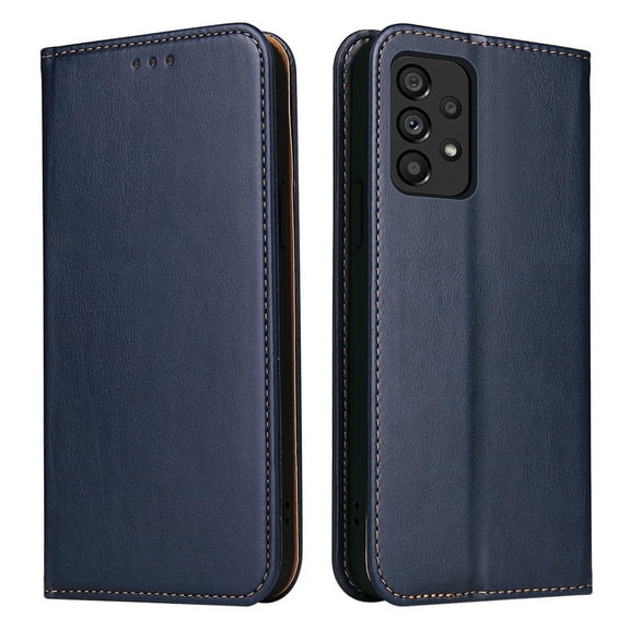 Wallet Case For Samsung A73 5G, Case Wallet-High Quality Leather Magnetic Closure Case-RFID Blocking Card Holders-Shockproof TPU Shell Folio Cover Women Men For Samsung Galaxy A73 5G, Blue