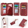 thumbnail image 1 of Wallet Case For Samsung Galaxy Note 20 Ultra,Crossbody Cover with Long Shoulder Strap Lanyard Magnetic Zipper Card Cash Pockets Shockproof Retro Leather Case For Samsung Galaxy Note 20 Ultra,Red, 1 of 12