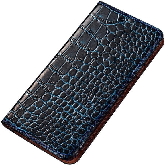 Wallet Case For Samsung Galaxy S24/S24 Plus/S24 Ultra, Crocodile Pattern Leather Case, Magnetic Book Folding Flip Protective Phone Cover