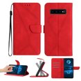 thumbnail image 1 of Wallet Case For Samsung S10, RFID Blocking Magnetic Flip Case with Card Slots Holder Kickstand Wrist Strap, PU Leather Folio Shockproof Protective Cover For Samsung Galaxy S10, Red, 1 of 9