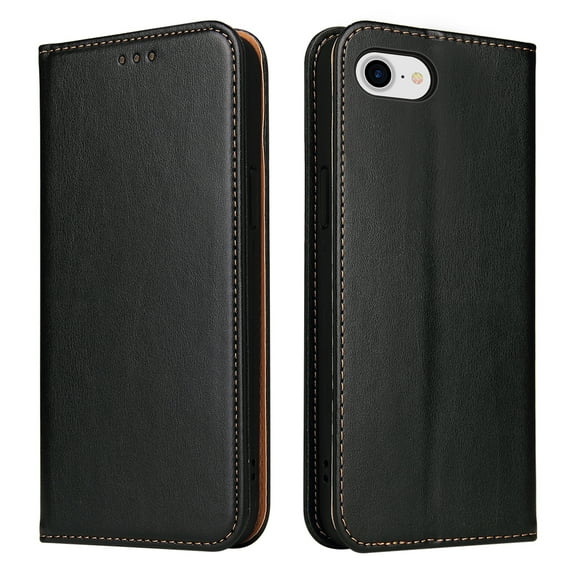 Wallet Case For iPhone 7 / 8 / SE 2020 / SE 2022, Case Wallet-High Quality Leather Magnetic Closure Case-RFID Blocking Card Holders-Shockproof TPU Shell Folio Cover Women Men Men/Women, Black
